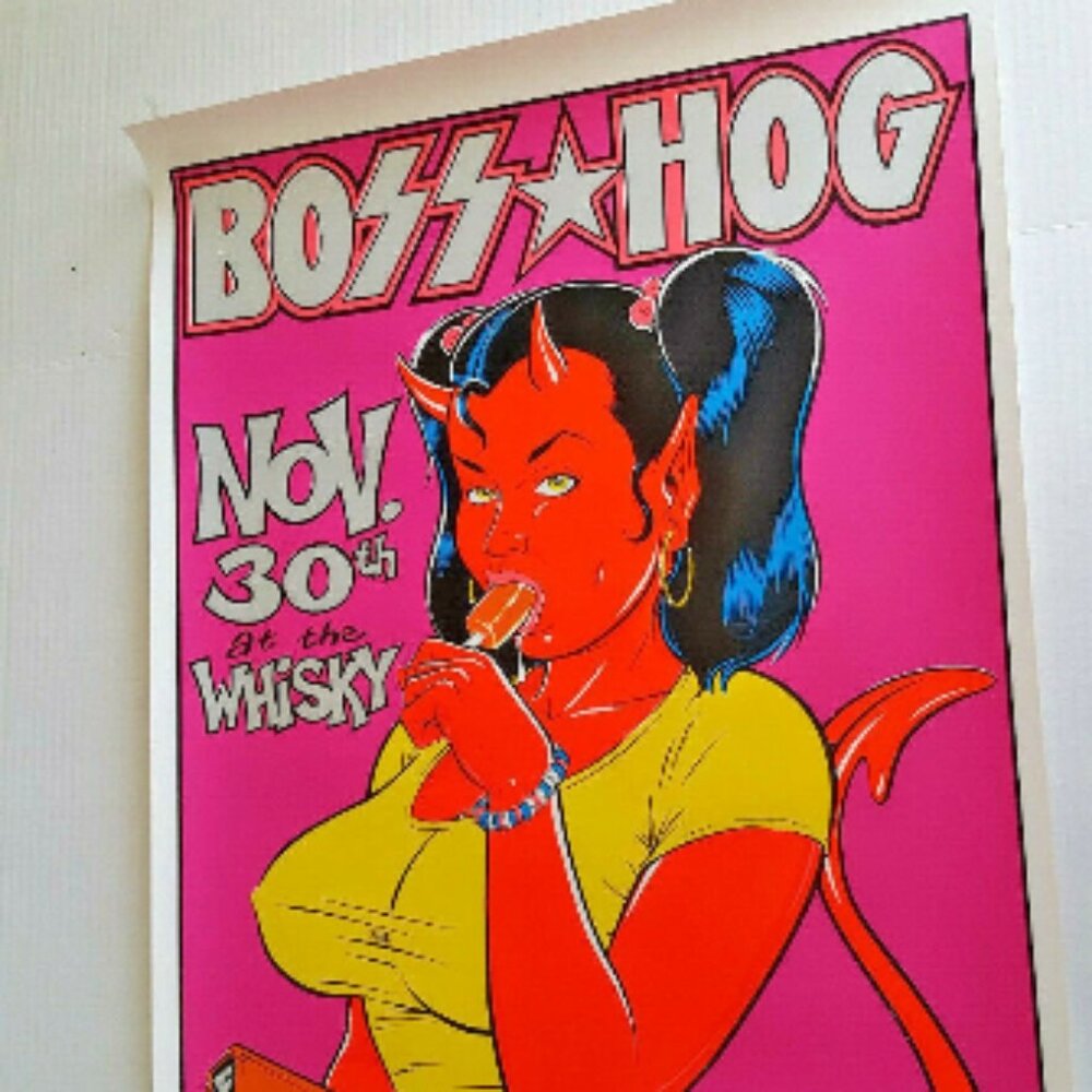 BOSS HOG Poster COOP Limited Numbered SIGNED Edition 1995 #248/600 Silkscreen